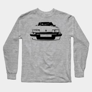 Rover SD1 1980s British classic car monoblock black Long Sleeve T-Shirt